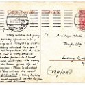 Samuel Clegg - Post Card - reverse