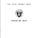 1964 Speech Day Programme