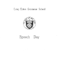 1972 Speech Day Programme