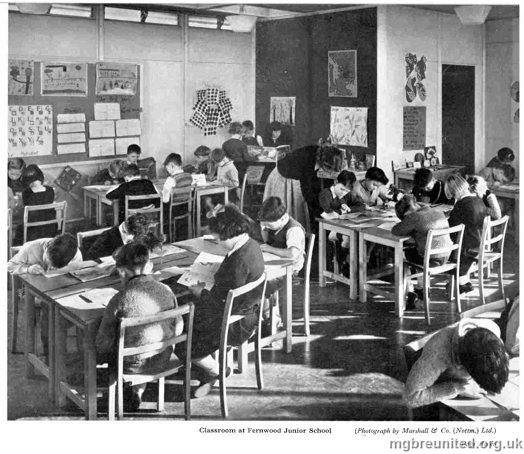 1955 Page 11 - Classroom at Fernwood Junior School 