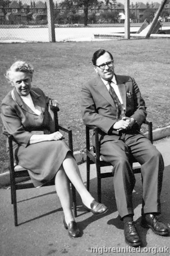 1963 06 Miss Lovett and Mr Peak July 1963 Head and Deputy