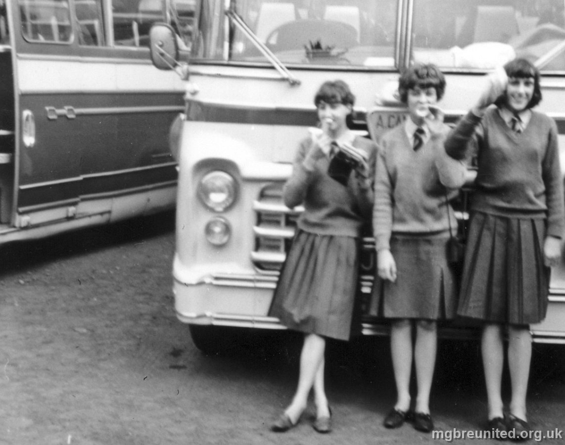 1965 School Trip to York (History) Joyce Dow, Susan Matthews and Angela Barlow