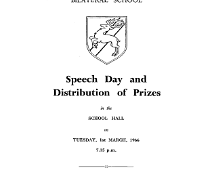 Margaret Glen-Bott Speech Day Programme 1966 page 1