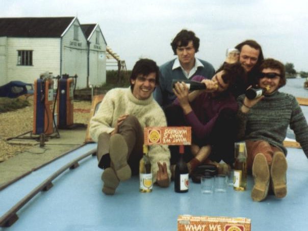 The Norfolk Broads -July 1972 On this holiday - myself - John Simpson, Barrie Evans, Don Press, Andy Carter - all from Margaret Glen-Bott plus Andy...