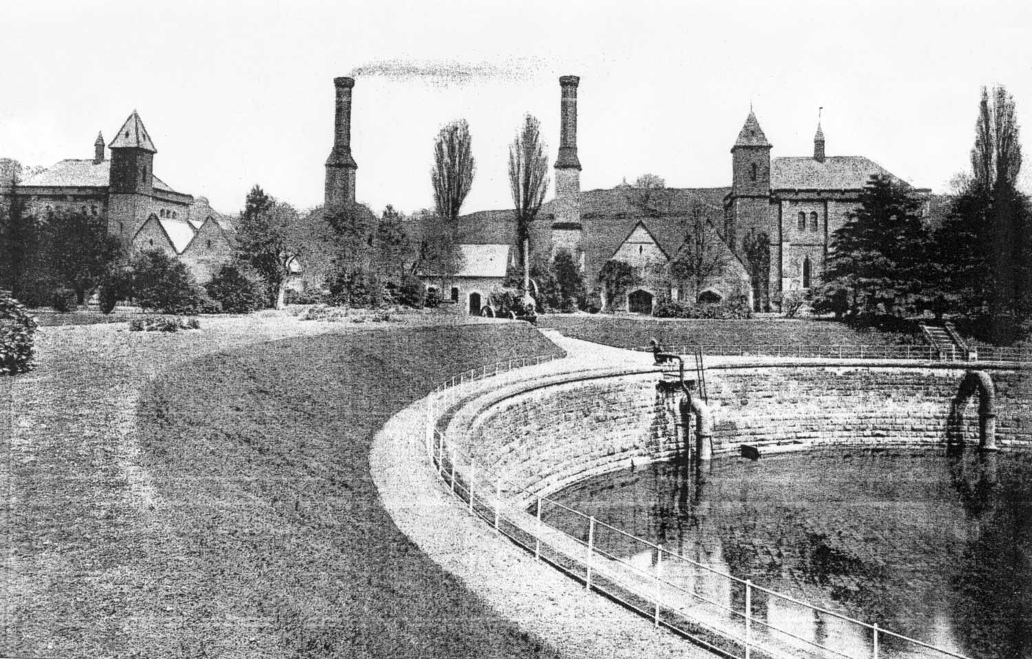 photo of Little Eaton Water treatment works c.1900